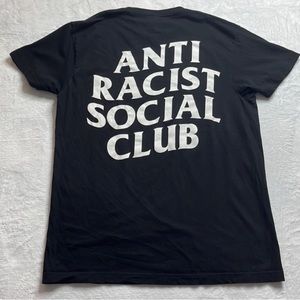 Black Tee Anti Racist Social Club size L
